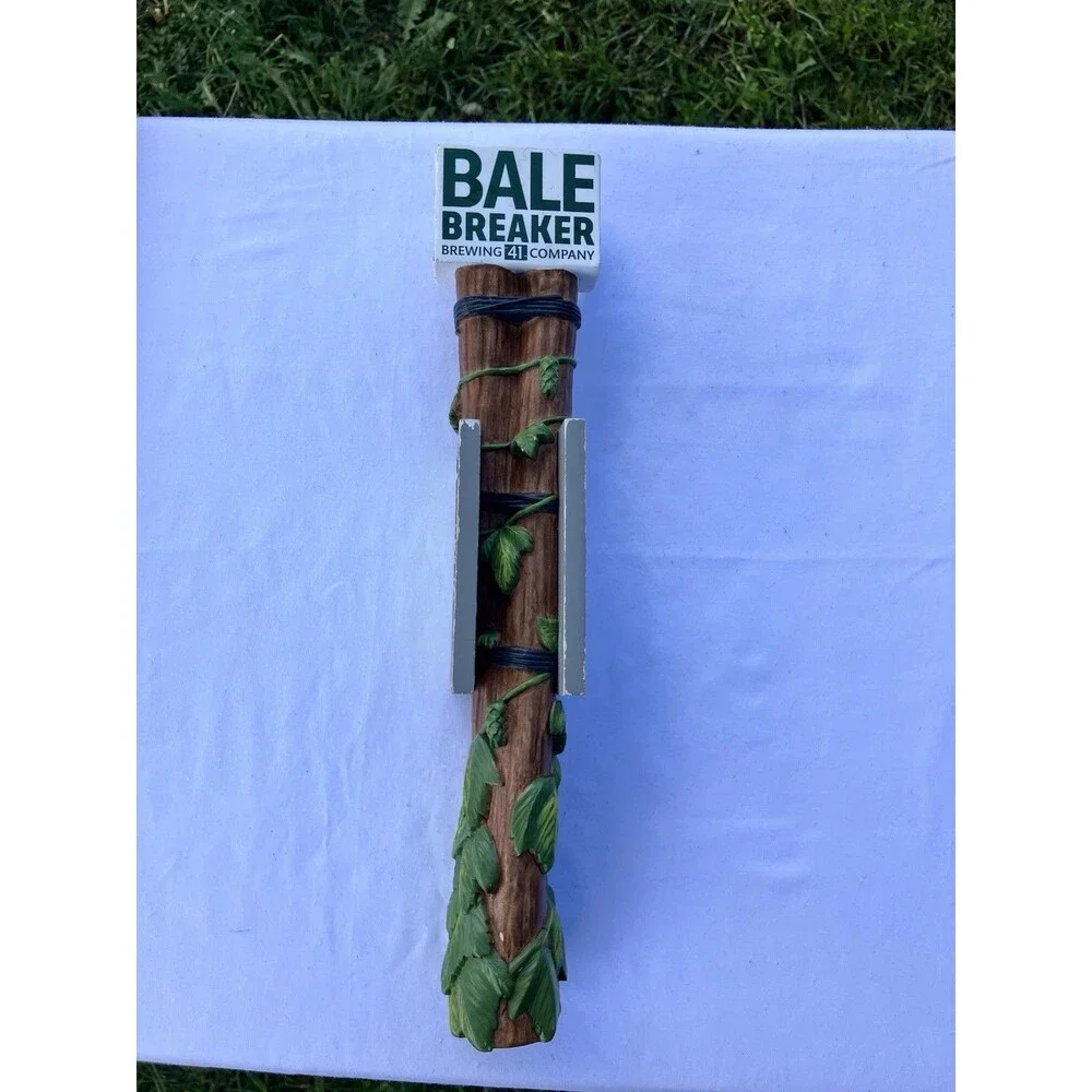 BEER Tap Handle BALE BREAKER Brewing Co 41 Hazy L IPA Homegrown IPA Bar Man Cave